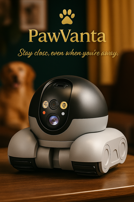 🏆 PawVanta Vision360™ – 360° Smart Camera for Pets with Dual HD & Voice Interaction